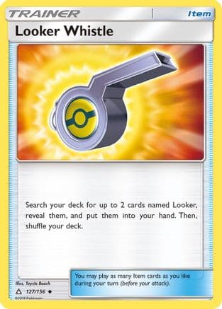Looker Whistle 127/156 - SM Ultra Prism Reverse Holofoil