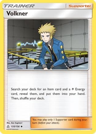 Volkner 135 - Reverse Holofoil SM Ultra Prism - Uncommon