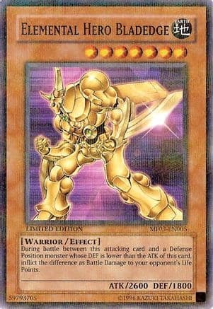 Elemental HERO Bladedge (MF03-EN005) - Mattel Action Figure Promos: Series 3