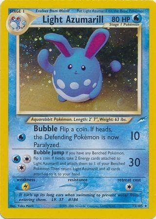 Light Azumarill 013/105 - Neo Destiny Unlimited Holofoil