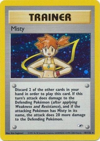 Misty 18/132 - Gym Heroes Unlimited Holofoil
