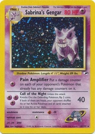 Sabrina's Gengar 014/132 - Gym Heroes Unlimited Holofoil