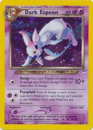 Dark Espeon 4/105 - Neo Destiny Unlimited Holofoil