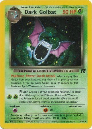 Dark Golbat 007/82 - Team Rocket Unlimited Holofoil