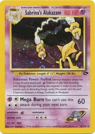 Sabrina's Alakazam 016/132 - Gym Challenge Unlimited Holofoil