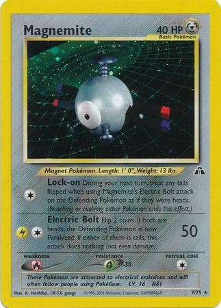 Magnemite 7/75 - Neo Discovery Unlimited Holofoil