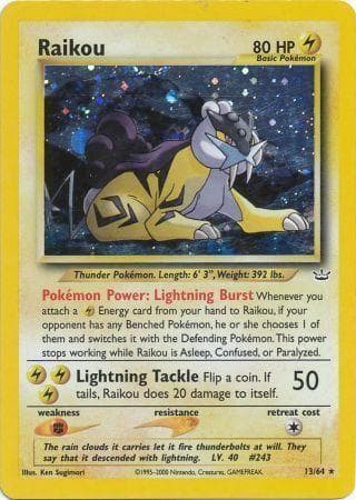 Raikou 13/64 - Neo Revelation Unlimited Holofoil