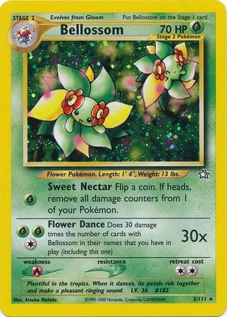 Bellossom 003/111 - Neo Genesis Unlimited Holofoil