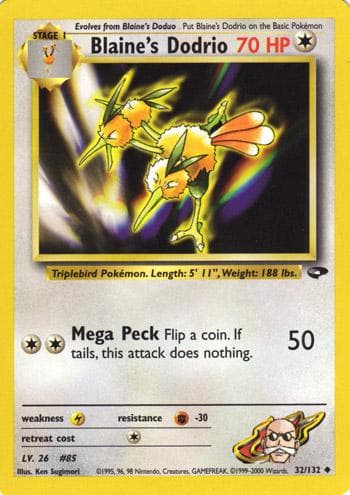 Blaine's Dodrio 032/132 - Gym Challenge Unlimited