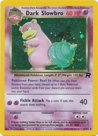 Dark Slowbro (12) (12) 012 - Unlimited Holofoil Team Rocket - Holo Rare