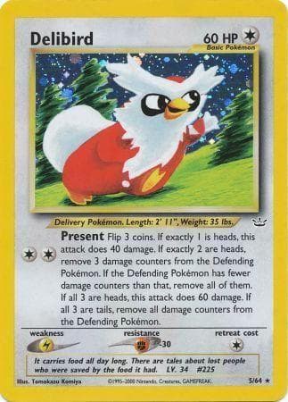 Delibird 005/64 - Unlimited Holofoil Neo Revelation - Holo Rare