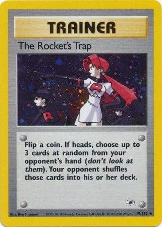 The Rocket's Trap 019/132 - Gym Heroes Unlimited Holofoil