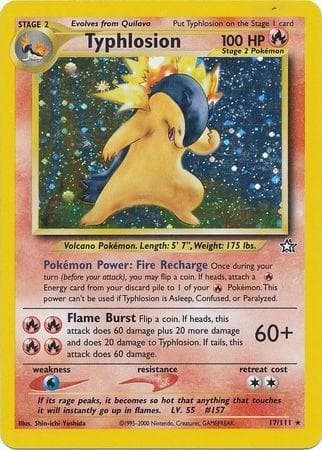 Typhlosion 17/111 - Neo Genesis Unlimited Holofoil