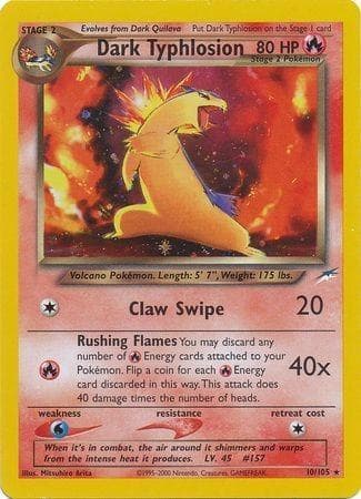 Dark Typhlosion 010/105 - Neo Destiny Unlimited Holofoil