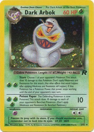 Dark Arbok (2) (2) 002 - Unlimited Holofoil Team Rocket - Holo Rare