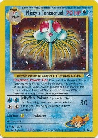 Misty's Tentacruel 010/132 - Gym Heroes Unlimited Holofoil