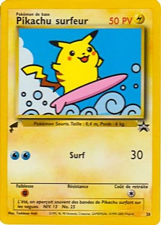 Pikachu (Surfing) 028- Pikachu World Collection Promos