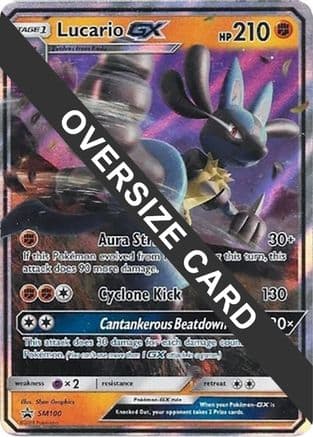 Lucario GX SM100 SM100- Jumbo Cards Holofoil