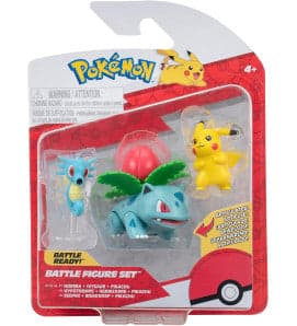 Pokemon Battle Figures | 3 Pack | Horsea, Ivysaur & Pikachu