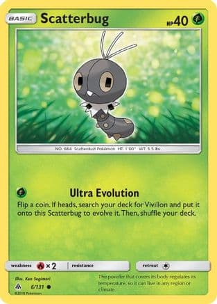 Scatterbug 6/131 - SM Forbidden Light Reverse Holofoil
