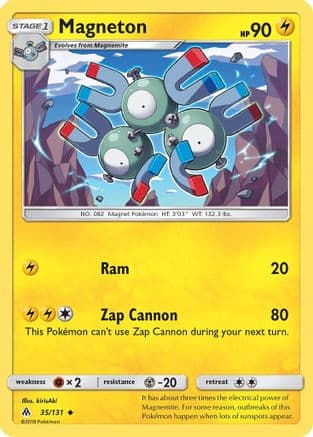 Magneton 35/131 - SM Forbidden Light Reverse Holofoil