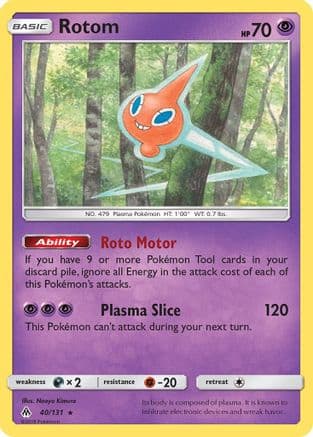 Rotom 40/131 - SM Forbidden Light Reverse Holofoil