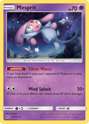 Mesprit 042/131 - SM Forbidden Light Reverse Holofoil