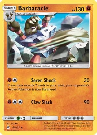 Barbaracle 67/131 - SM Forbidden Light Reverse Holofoil