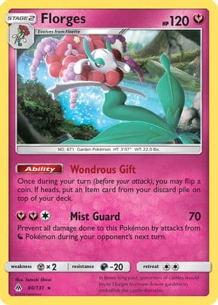 Florges 086/131 - SM Forbidden Light Reverse Holofoil