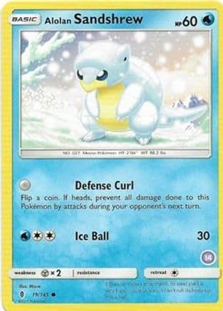Alolan Sandshrew 19- SM Trainer Kit Alolan Sandslash & Alolan Ninetales
