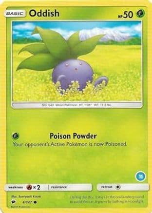 Oddish 4- SM Trainer Kit Alolan Sandslash & Alolan Ninetales