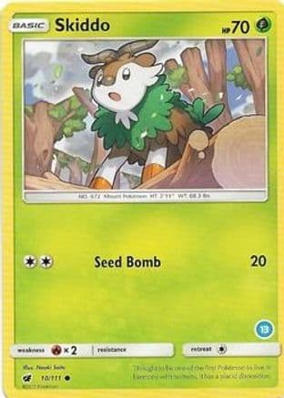 Skiddo 10- SM Trainer Kit Alolan Sandslash & Alolan Ninetales