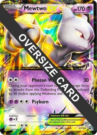 Mewtwo EX XY183 XY183- Jumbo Cards Holofoil