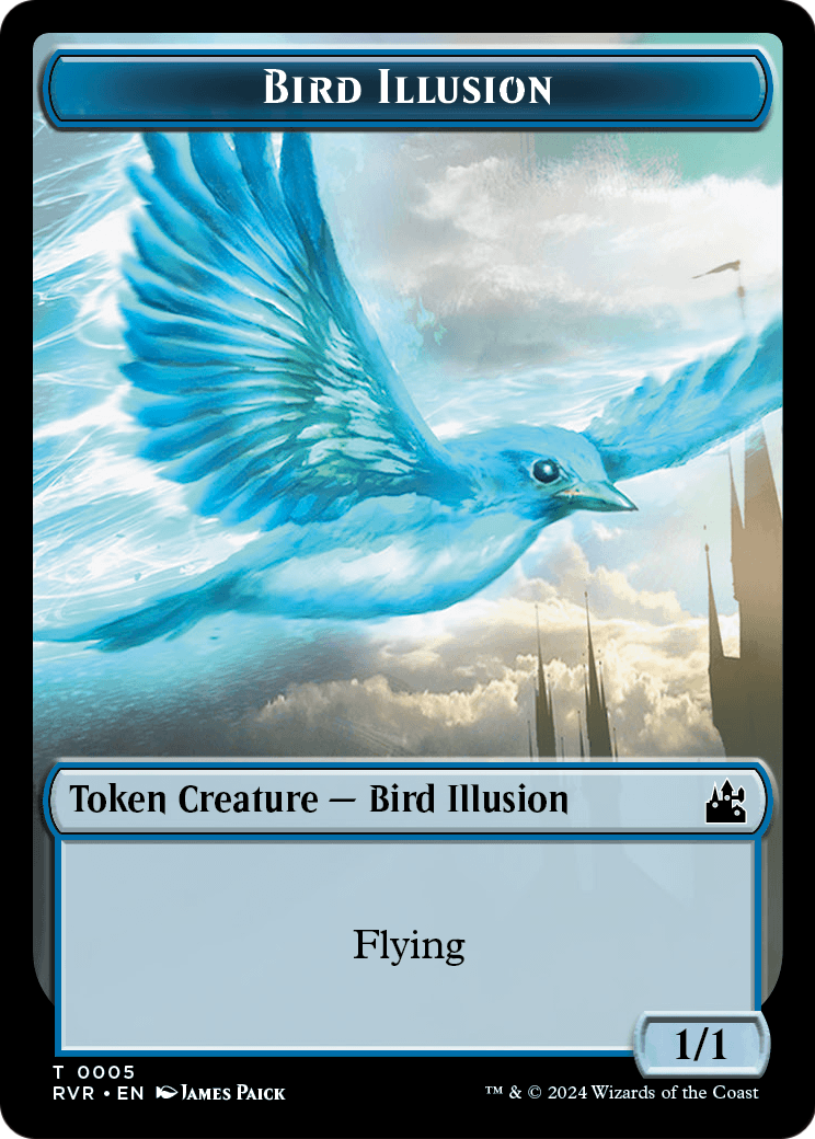 Bird Illusion (TRVR-005) - Ravnica Remastered Tokens Foil