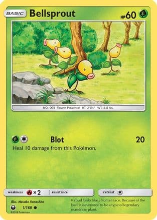 Bellsprout 001/168 - SM Celestial Storm Reverse Holofoil
