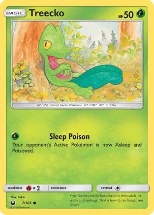 Treecko 007/168 - SM Celestial Storm Reverse Holofoil