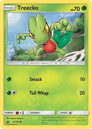 Treecko 008/168 - SM Celestial Storm Reverse Holofoil