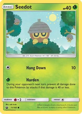Seedot 11/168 - SM Celestial Storm Reverse Holofoil
