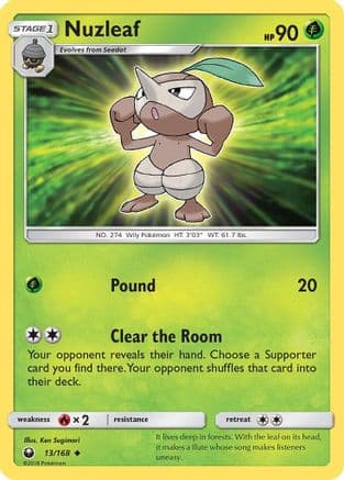 Nuzleaf SM Celestial Storm - Uncommon