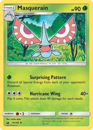 Masquerain 16/168 - SM Celestial Storm Reverse Holofoil