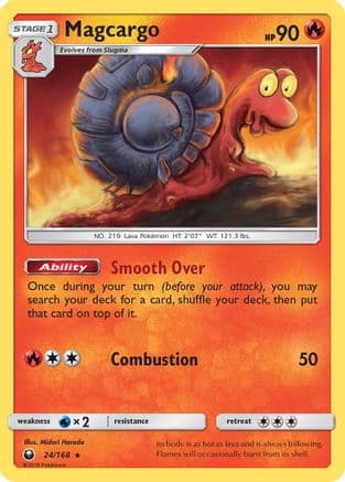 Magcargo 024/168 - SM Celestial Storm Reverse Holofoil