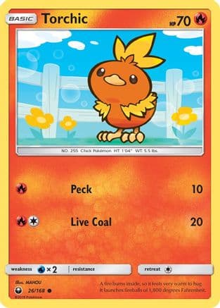 Torchic 026/168 - SM Celestial Storm Reverse Holofoil