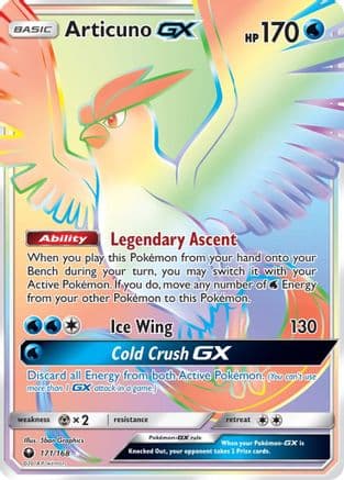 Articuno GX (Secret) 171/168 - SM Celestial Storm Holofoil