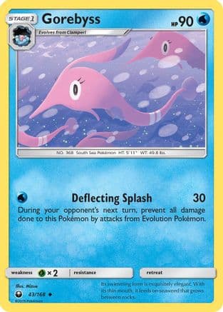 Gorebyss 43/168 - SM Celestial Storm Reverse Holofoil