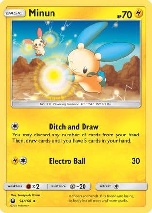 Minun 054/168 - SM Celestial Storm Reverse Holofoil