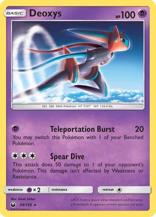 Deoxys 069/168 - SM Celestial Storm Reverse Holofoil