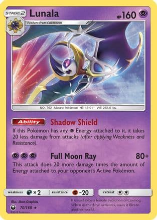Lunala 70/168 - SM Celestial Storm Reverse Holofoil