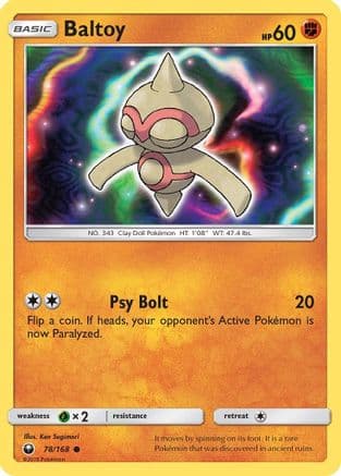 Baltoy 78/168 - SM Celestial Storm Reverse Holofoil