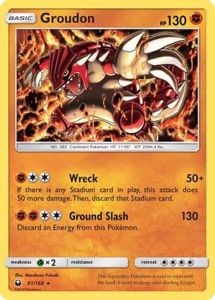 Groudon 081/168 - SM Celestial Storm Reverse Holofoil