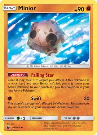 Minior 083/168 - SM Celestial Storm Reverse Holofoil